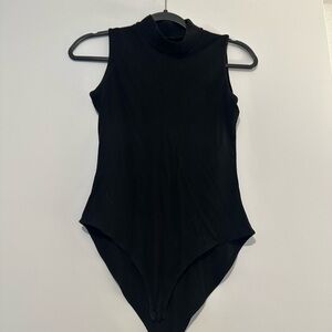 Black Sleeveless Bodysuit